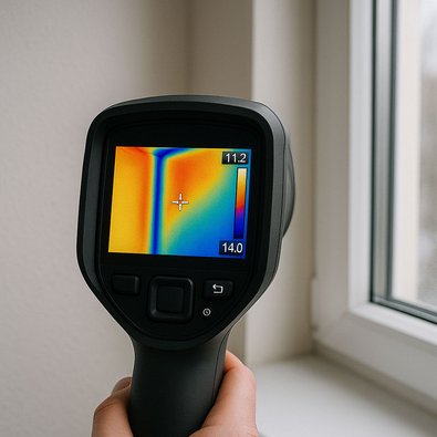 Ilustrační foto - Měření termokamerou